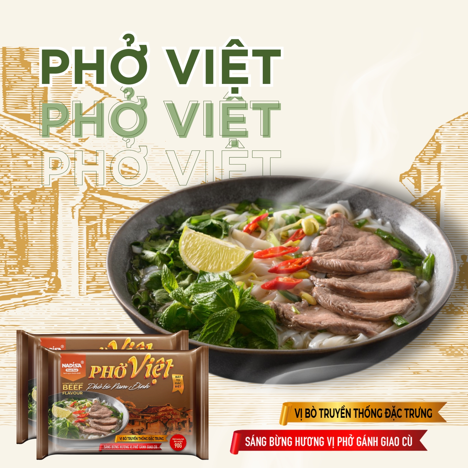 Phở Việt - Dậy hương vị phở gánh Giao Cù