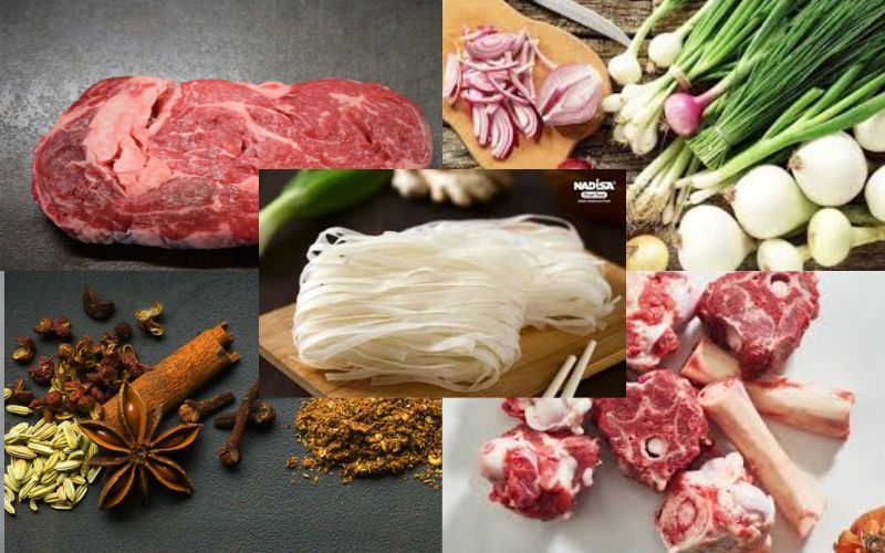 Chuẩn bị nguyên liệu nấu phở bò