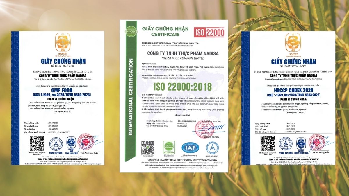 Chứng nhận và tiêu chuẩn quốc tế